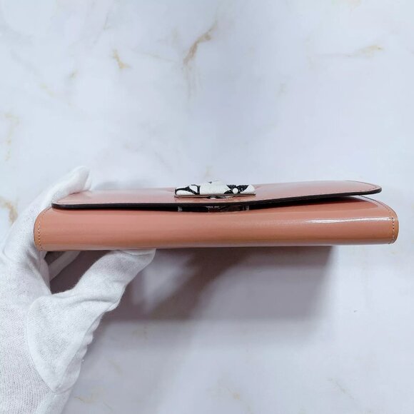 LOUIS VUITTON  Women Vernis Portefeuil Twist Long Wallet Pink Authentic - Picture 8 of 16